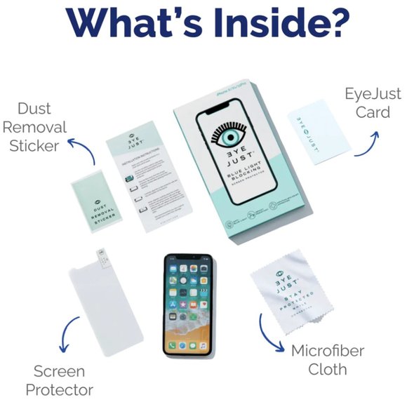 EyeJust Blue Light Blocking Screen Protector for iPhone XS - Picture 6 of 8